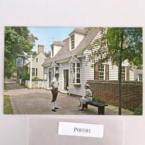Vintage The Printing Office Colonial Williamsburg Virginia Postcard 1966